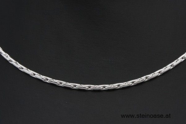 Kette 42cm / Stärke 2mm  versilbert